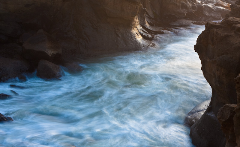 Waves Washing Rocks